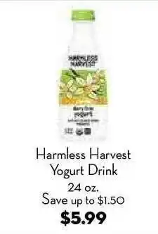 Bristol Farms Harmless Harvest Yogurt Drink offer
