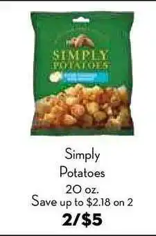 Bristol Farms Simply Potatoes offer