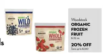 Bristol Farms Woodstock Organic Frozen Fruit 20% Off offer