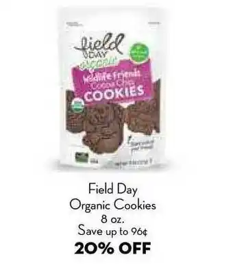 Bristol Farms Field Day Organic Cookies 20% Off offer