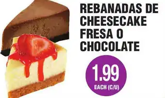 Rebanadas De Cheesecake Fresa O Chocolate