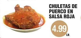 Carnicerias Jimenez Chuletas De Puerco En Salsa Roja offer