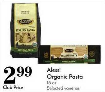 Pavilions Alessi Organic Pasta offer