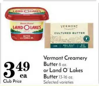 Pavilions Vermont Creamery Butter, Or Land O'lakes Butter offer