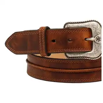 Theisen's Ariat men's center line 1.5" belt in brown offer