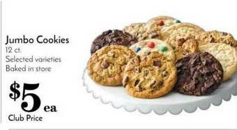 Pavilions Jumbo Cookies offer