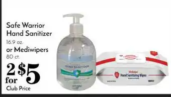 Pavilions Safe Warrior Hand Sanitizer, Or Mediwipers offer