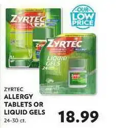 Reasors Zyrtec Allergy Tablets Or Liquid Gels offer