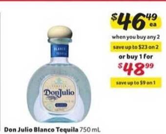 Winn Dixie Don Julio Blanco Tequila offer