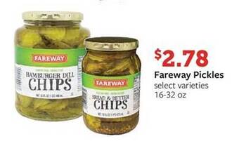 Fareway Fareway Pickles offer