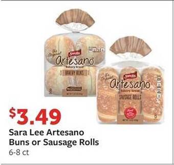 Fareway Sara Lee Artesano Buns Or Sausage Rolls offer