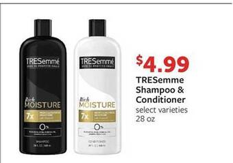 Fareway Tresemme Shampoo & Conditioner offer