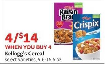 Fareway Kellogg's Cereal offer