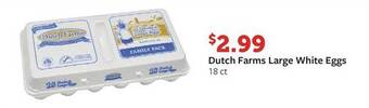 Fareway Dutch Farms Large White Eggs offer