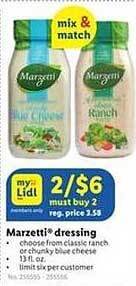 Lidl Marzetti Dressing offer