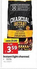 Lidl Instant Light Charcoal offer