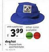 Lidl Dog Hat offer