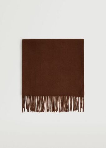 Mango Fringed basic scarf offer