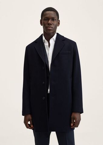 Mango Recycled woolen coat offer