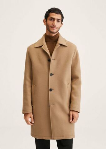 Mango Recycled wool oversize coat offer