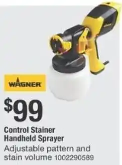 The Home Depot Control Stainer Handheld sprayer offer