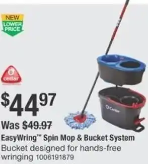 The Home Depot Easywring Spin Mop & Bucket System offer