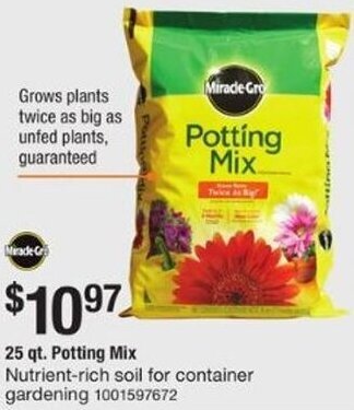The Home Depot 25 qt. Potting Mix offer