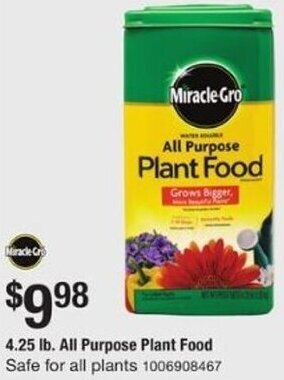 The Home Depot 4.25 lb. All Purpose Plant Food offer