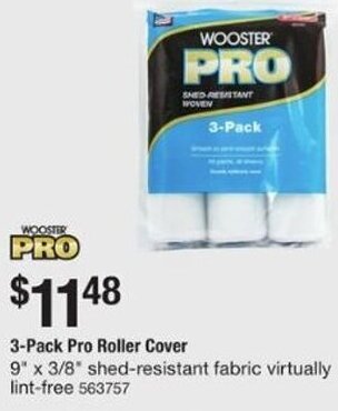 The Home Depot 3-Pack Pro Roller Cover offer