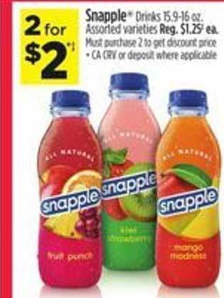 Dollar General Snapple offer