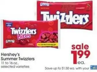 Giant Eagle Hershey's Summer Twizzlers 11 to 16 oz. offer