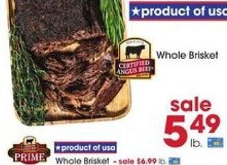 Giant Eagle Whole Brisket offer
