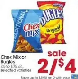 Giant Eagle Chex Mix or Bugles 7.5 to 8.75 oz. offer