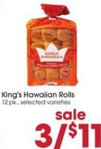 Giant Eagle King's Hawaiian Rolls offer