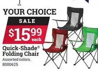 Ace Hardware Quick-shade Folding Chair offer