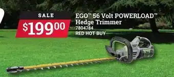 Ace Hardware Ego 56 Volt Powerload Hedge Trimmer offer