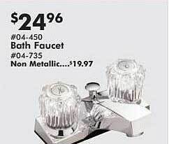 Valu Home Centers Bath Faucet offer