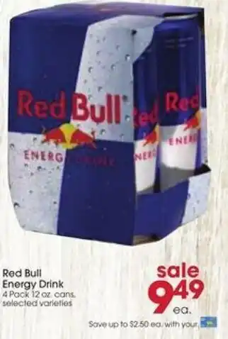 Giant Eagle Red Bull Energy Drink 12 oz. offer