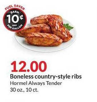 Hy-Vee Boneless Country-style Ribs offer