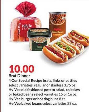 Hy-Vee Brat Dinner offer