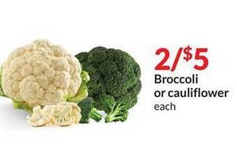 Hy-Vee Broccoli Or Cauliflower offer