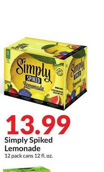 Hy-Vee Simply Spiked Lemonade offer