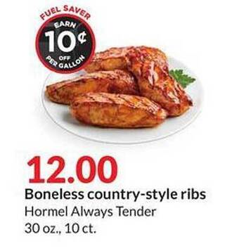 Hy-Vee Boneless Country-style Ribs offer