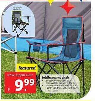 Lidl Folding Camp Chair offer