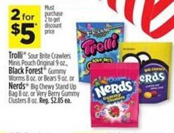 Dollar General Trolli, Black Forest, Nerds offer