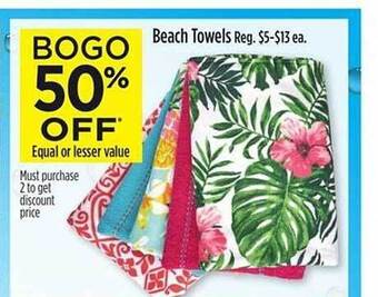 Dollar General Beach Towels offer