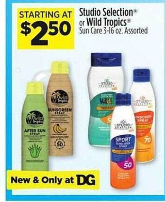 Dollar General Studio Selection Or Wild Tropics offer