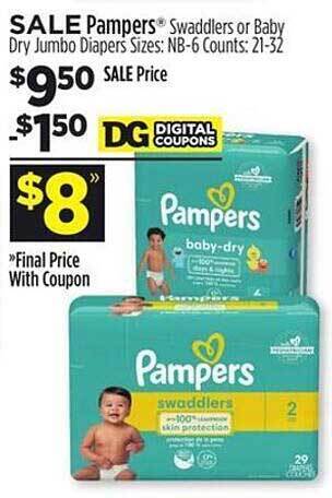Dollar General Pampers offer