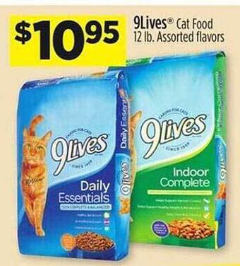 Dollar General 9lives Cat Food offer