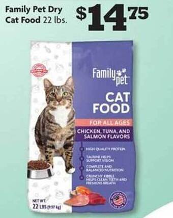 Family Dollar Family Pet Dry Cat Food offer
